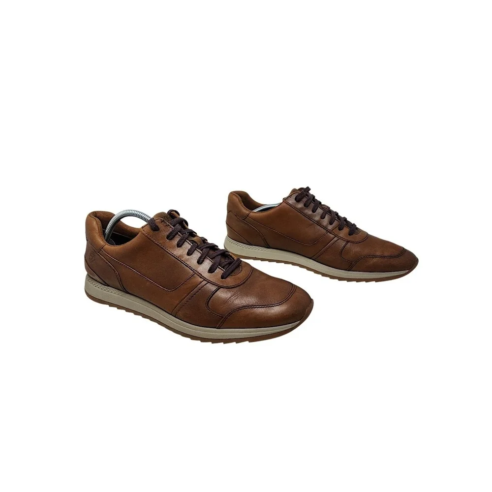 Timberland Sneakers 11 Mens Oxford Aerocore Brown Leather A23EV Low Top Shoes